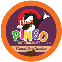 Pingo Dark Hot Chocolate Pods For Keurig K-Cup Brewers, Blackout, 40 Count