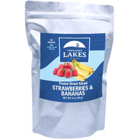 Thousand Lakes Freeze Dried Fruit - Strawberries And Bananas - 3 Oz | No Sugar Added | 100% Fruit | Sliced For Snacking