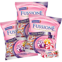 Colombina Fussione Creamy Delight Hard Candies, Strawberry, Blackberry, And Peach Flavored, Individually Wrapped, 4.5Oz (Pack Of 3)