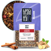 Tiesta Tea - Cozy Chai | Spiced Chai Rooibos Tea | Premium Loose Leaf Tea Blend | Caffeine Free Herbal Tea | Make Hot Or Iced & Up To 25 Cups - 2.5 Oz Resealable Pouch