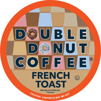 French Toast Flavored Coffee In Recyclable Single Serve Pods, French Toast Flavor For The Keurig K Cups Brewer, From Double Donuts, 24 Cups