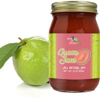 Green Jay Gourmet Guava Jam - All-Natural Fruit Jam With Guava Fruit & Lemon Juice - Vegan, Gluten-Free Jam - Contains No Preservatives Or Corn Syrup - Made In Usa - 22 Ounces