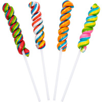 Rainbow Twisty Pops - 16 Pieces - Lollipop Party Favors