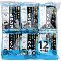 Jayone Roasted And Lightly Salted Seaweed, 0.17 Ounce (Pack Of 12)