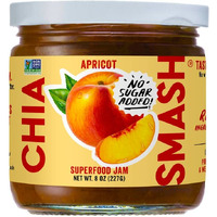 Chia Smash Fruit Jam | Subtly Sweet Keto Jam Made With Upcycled Berries And Other Simple Ingredients | Low-Calorie, Paleo, Superfood Fruit Jam No Sugar Added (Apricot, 1 Jar)
