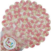 Firstchoicecandy Gummy Rings (Sour Mini Pink Lemonade, 2 Pound (Pack Of 1))