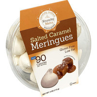 Krunchy Melts Original Meringue Cookies | Salted Caramel Flavor | Only 90 Calories Per Serving | Low Fat, Gluten Free, Dairy Free (4 Oz)
