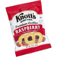 Knott's Berry Farm Raspberry Shortbread Cookie, 2-Ounce Packages (Pack Of 60)