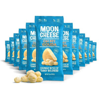 Moon Cheese Oh My Gouda Cheese Bites, 1 Ounce, 12-Pack, Crunchy, Packed With Protein & Calcium, Keto, Gluten Free
