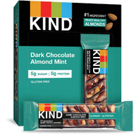 Kind Bars, Dark Chocolate Mint, Gluten Free, Low Sugar, 1.4Oz, 12 Count