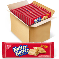 Nutter Butter Peanut Butter Wafer Cookies, 12 - 10.5 Oz Packs