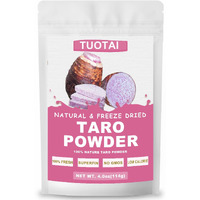 Freeze Taro Powder, 4 Ounces, Taro Powder For Smoothie, Drinks And Baking Food