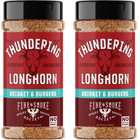 Fire & Smoke Society Thundering Longhorn Steak Seasoning | Bbq Rubs, Steak Rub For Smoking And Grilling Meat | Brisket, Burgers Dry Bbq Rubs And Spices | Xl (2-Pack)