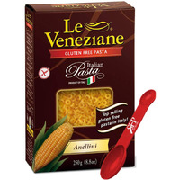 Le Veneziane Gluten Free Pasta Noodles ~ Anellini Noodles ~ Corn Pasta ~ 2 Count (8.8 Oz.)