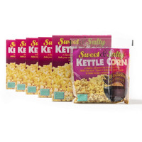 Wabash Valley Farms All In One Popcorn Kits -Sweet & Salty Kettle Corn, Popcorn Kernels For Popcorn Machine, Kernels, Popcorn Kit, 15 Popping Kits