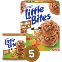 Little Bites Crumb Cake Muffins, 5 Individual Packs, (4 Ct Each), Cinnamon & Brown Sugar Mini Muffins, 8.75 Oz Multipack