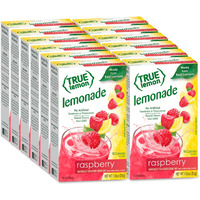 True Citrus Raspberry Flavored Lemonade Drink Mix, Non Gmo, 10 Counts, 1.06 Ounces (Pack Of 12)