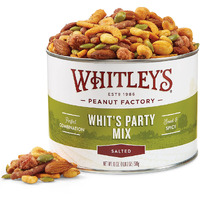 Whitleys 'Whit's Party Mix' - Sweet & Spicy Snack Mix, Sesame Sticks, Corn Nuts, Cajun Sticks & Nuts (18 Ounce Tin)