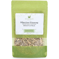 Biokoma Pure And Natural Siberian Ginseng Dried Cut Root 50G (1.76Oz) In Resealable Moisture Proof Pouch - Herbal Tea, No Additives, No Preservatives, Kosher
