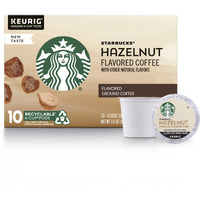 Starbucks Flavored K-Cup Coffee Pods - Hazelnut For Keurig Brewers - 1 Box (10 Pods)