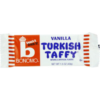 Bonomo Turkish Taffy Bar, Vanilla, 1.5 Ounce (Pack Of 24)