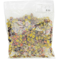 Byzantine Pitted Olive Mix, Country, 5 Pound