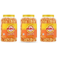 Mac's Bbq Pork Skin Canisters, Organic, Gluten Free, Keto Friendly, 7.5Oz (Pack Of 3)