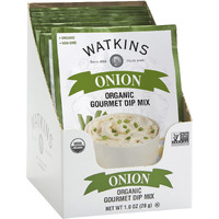 Watkins Organic Gourmet Dip Mix, Onion, 1.0 Oz. Packets, 12-Pack