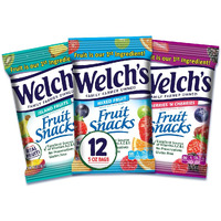 Welch's Fruit Snacks, Variety Pack With Mixed Fruit, Berries 'N Cherries & Island Fruits, Gluten Free, Bulk Pack, 5Oz (Pack Of 12)