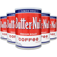 Butter-Nut Original Blend Ground Coffee, Medium Roast, 12 Ounce Steel Can (Pack Of 6)