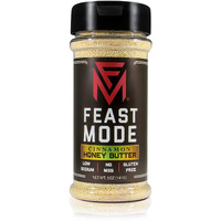Feast Mode Flavors | Cinnamon Honey Butter Seasoning | Low Sodium No Msg Gluten Free | All Natural Meal Prep Flavoring, Sweet Topper For Breakfast Oatmeal Popcorn Ice Cream Dessert Spice Blend Powder