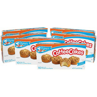 Drakes Coffee Cakes With Cinnamon Streusel Topping, 48 Individually Wrapped Cakes, 8 Count, Pack Of 6