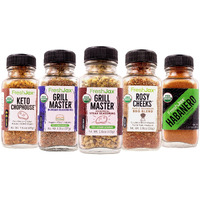 Freshjax Cookout Seasoning Gift Set | 5 Sampler Sized Organic All Purpose Spices And Seasonings | Grilling Gifts For Men Packed In A Giftable Box