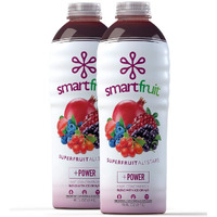 Smartfruit Superfruit All-Stars + Power, 100% Real Fruit Pur  E, Non-Gmo, No Additives, Vegan - 48 Fl. Oz - 2 Pack