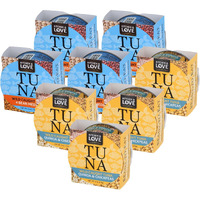 Kitchen & Love Wild Caught Tuna Variety Pack, 4 Bean Medley In Olive Oil 6 Oz And Quinoa & Chickpeas In Olive Oil 6 Oz (8 Pack)