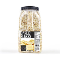 Hayllo All Natural Dehydrated Garlic Flakes Dry Slice Dried Garlic, 3 Pound