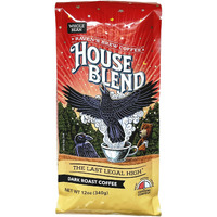 Ravens Brew Coffee Gourmet Dark Roast Whole Bean Coffee - House Blend 12Oz Bag