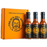 Trejo's Hot Sauce Trinidad Moruga Scorpion Pepper - All-Natural, Gluten-Free, And Non-Gmo Scorpion Hot Sauce - Authentic Flavor - 5 Oz, Pack Of 3