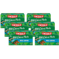 Emerald Nuts Whole Almonds, 100-Calorie Individual Packs 7Ct, 4.34 Oz (Pack Of 6)