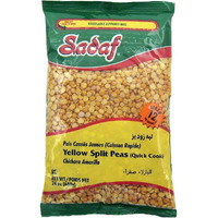 Sadaf Yellow Split Peas -24 Oz. Quick Cook - Dried Yellow Split Peas - Natural, Vegan, Kosher
