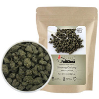 Fullchea - Ginseng Oolong Tea - Oolong Tea Loose Leaf - Imperial Ginseng Tea - Natural Ren Shen With Unique Aroma And Taste 8Oz / 226G