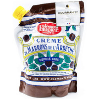 Clement Faugier Chestnut Spread From France 35.2 Oz Chestnut Jam Pouch | Creme De Marron Chestnut Puree | Chestnut Paste French | Gourmet Chestnut Cream, Kosher | Produced For Gourmanity