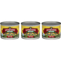 La Preferida Organic Green Chiles, Mild-Diced,4 Ounce (Pack Of 3)