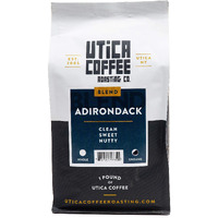 Utica Coffee Roasting Co. Adirondack Specialty Medium Roast Ground Coffee | 16 Oz Reclosable Bag