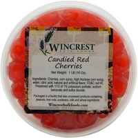 Candied Fruit - 1 Lb Tub (Red Cherries)