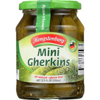 Hengstenberg Pickle Gherkins Mini, 12.5 Oz
