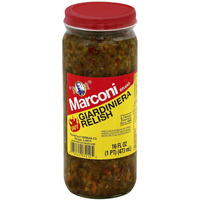 Marconi Giardiniera Relish Hot, Mango , 16 Fl Oz