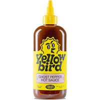 Yellowbird Made With Organic Ghost Pepper Hot Sauce 19.6 Oz. Tabletop Size (Real Hot | 1 Bottle | Made In Texas)