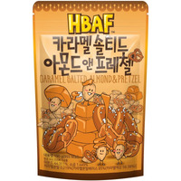 [Official Gilim Hbaf] Korean Salted Caramel & Pretzel Almonds Nut Protein Snack | After-School, Lunch, Office, Work, Trip Camping Snack | Pre-Workout Snack | Healthy Snacks| Korean Souvenir (Caramel Pretzel 1X190Gram)