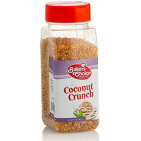 Coconut Crunch Topping - Coconut Sprinkles For Ice Cream Sundae Toppings - 7 Ounce - Dairy Free, Kosher - Bakers Choice